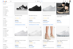 Google shopping produktvisning